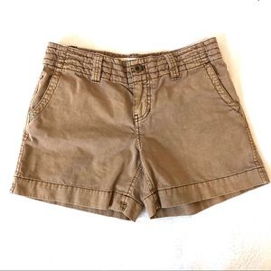 GAP Khaki Distressed Utility Shorts, size 2